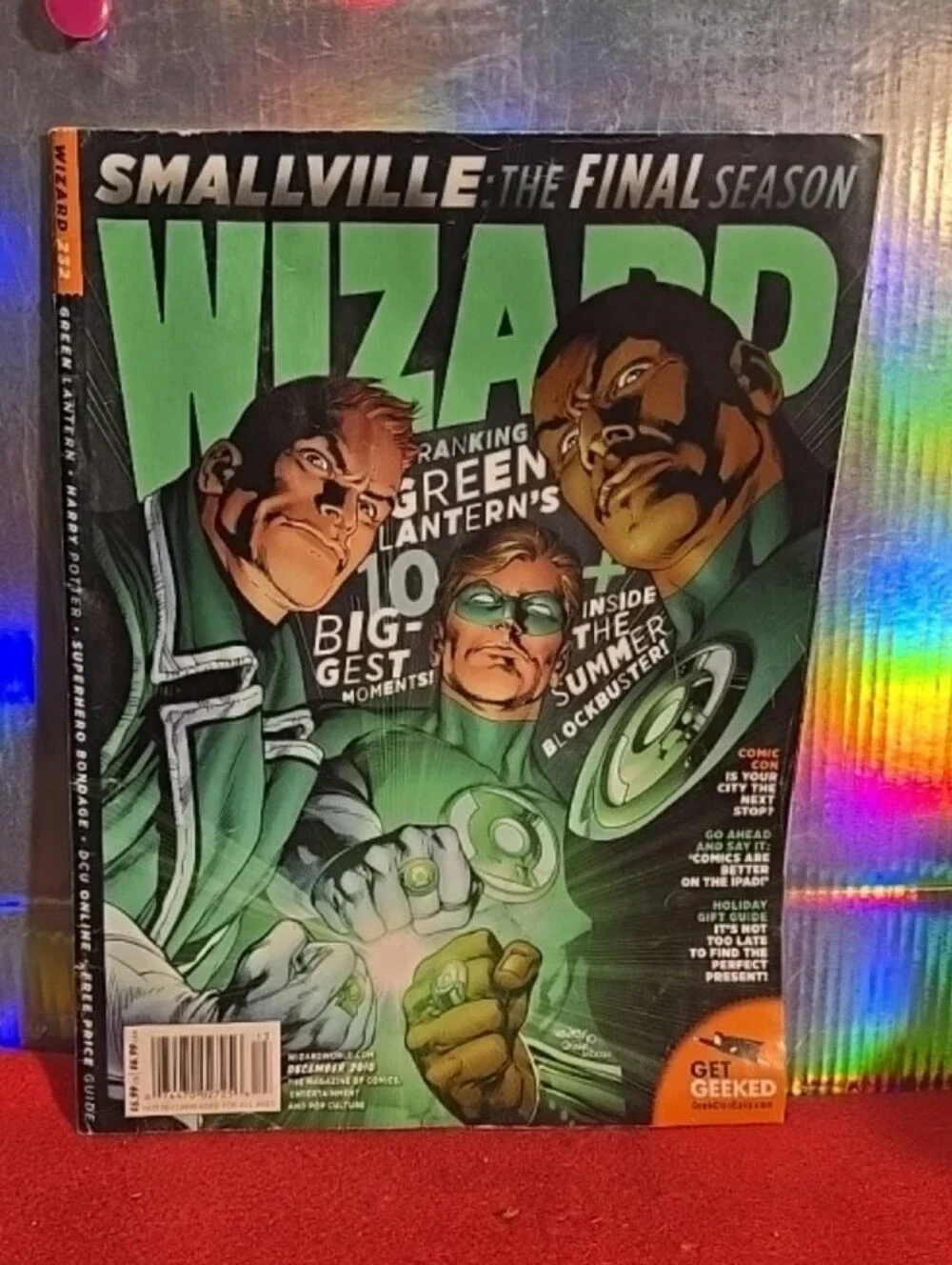082526 WIZARD MAGAZINE # 232 NM SEALED DECEMBER 2010 GREEN LANTERN CORPS black s